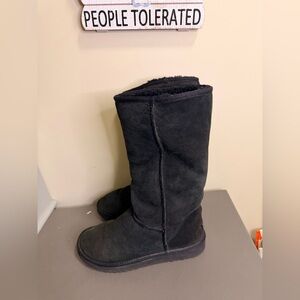 Women’s UGG Classic Tall Black Suede Boots